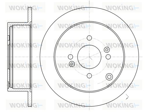 WOKING Тормозной диск D61024.00