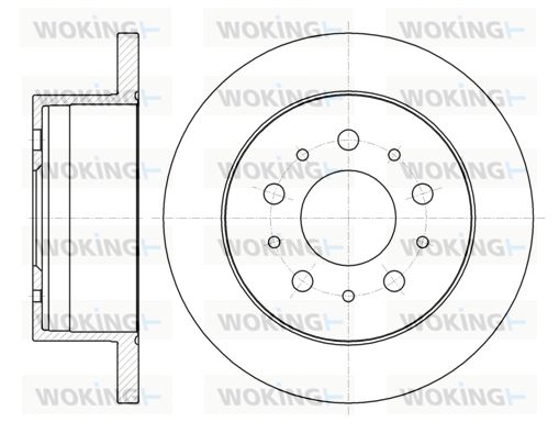 WOKING Тормозной диск D61055.00