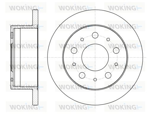 WOKING Bremžu diski D61056.00