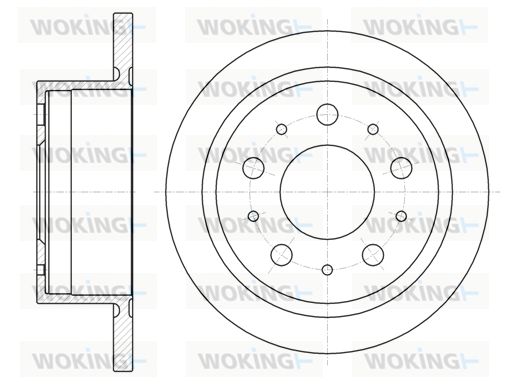 WOKING Тормозной диск D61057.00