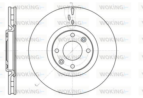 WOKING Bremžu diski D61059.10