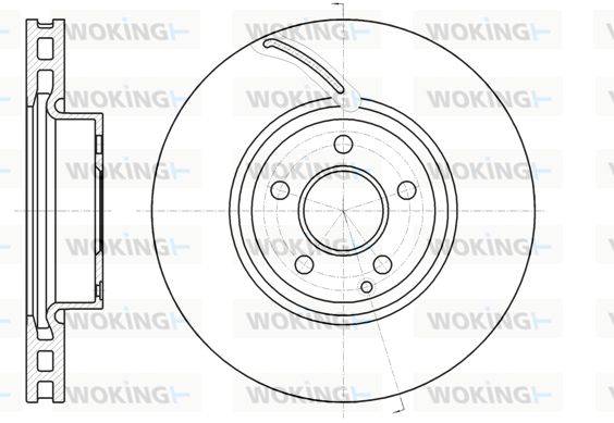 WOKING Bremžu diski D61067.10