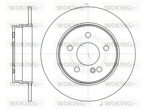 WOKING Тормозной диск D61069.00