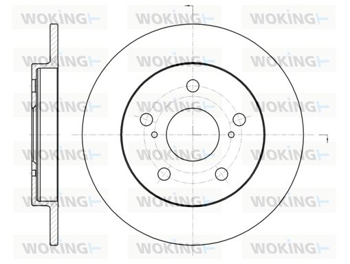 WOKING Bremžu diski D61074.00