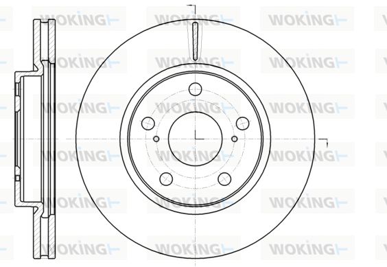 WOKING Bremžu diski D61077.10