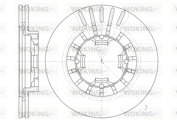 WOKING Bremžu diski D61108.10