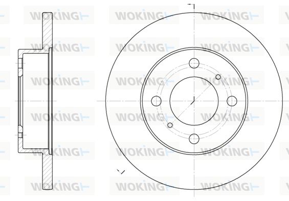 WOKING Bremžu diski D61117.00