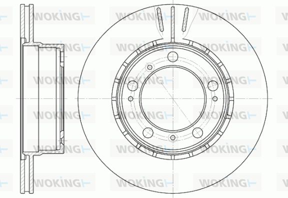 WOKING Bremžu diski D61126.10