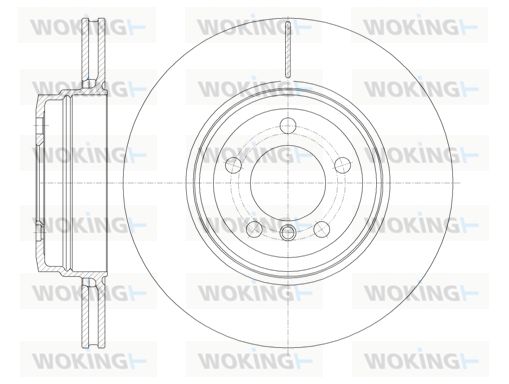 WOKING Тормозной диск D61141.10