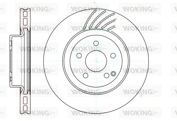 WOKING Bremžu diski D61142.10