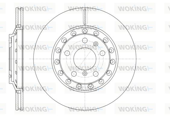 WOKING Bremžu diski D61155.10