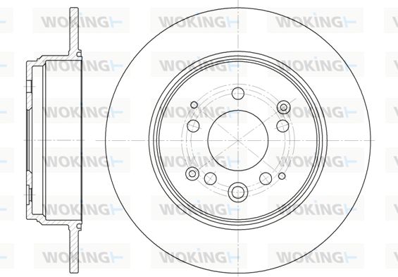 WOKING Bremžu diski D61157.00