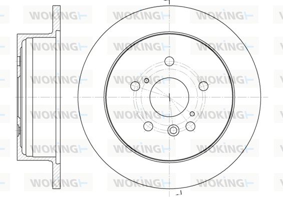 WOKING Bremžu diski D61158.00