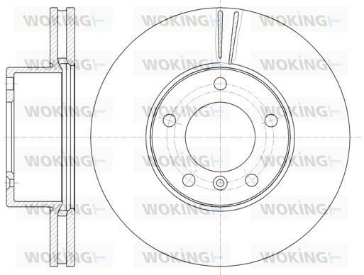 WOKING Bremžu diski D61161.10