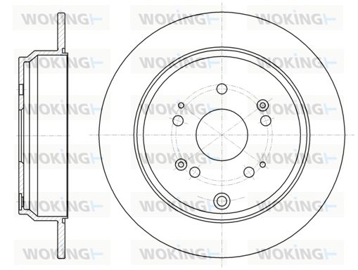 WOKING Bremžu diski D61174.00