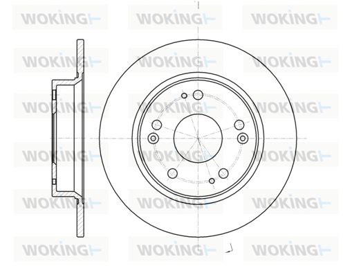 WOKING Тормозной диск D61175.00