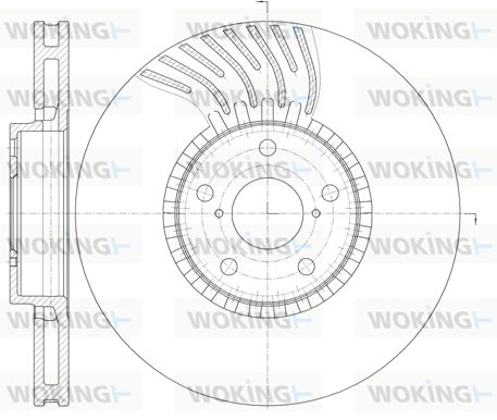 WOKING Bremžu diski D61179.10