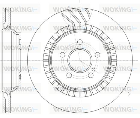 WOKING Bremžu diski D61187.10