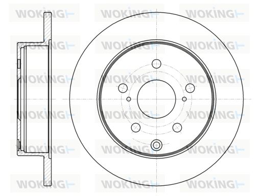 WOKING Bremžu diski D61188.00