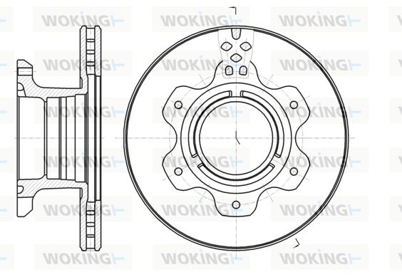 WOKING Bremžu diski D61191.10