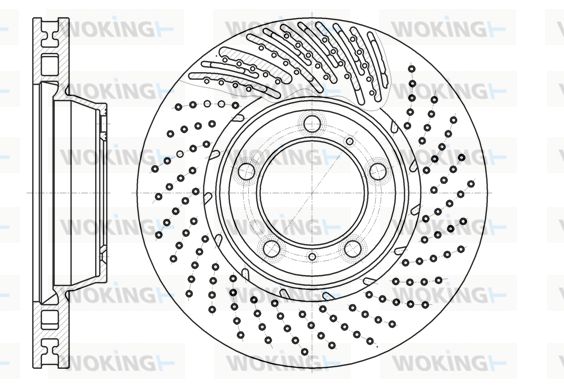 WOKING Bremžu diski D61196.10