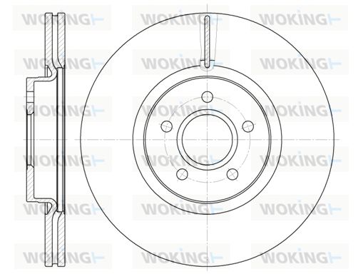 WOKING Bremžu diski D61223.10