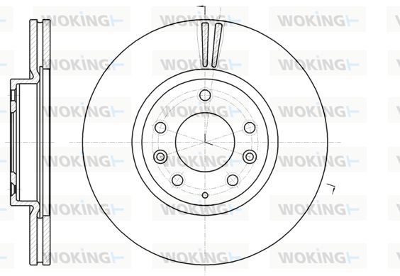 WOKING Bremžu diski D61235.10