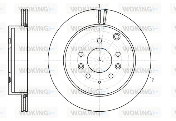 WOKING Bremžu diski D61237.10