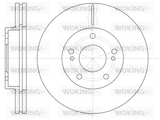 WOKING Bremžu diski D61242.10