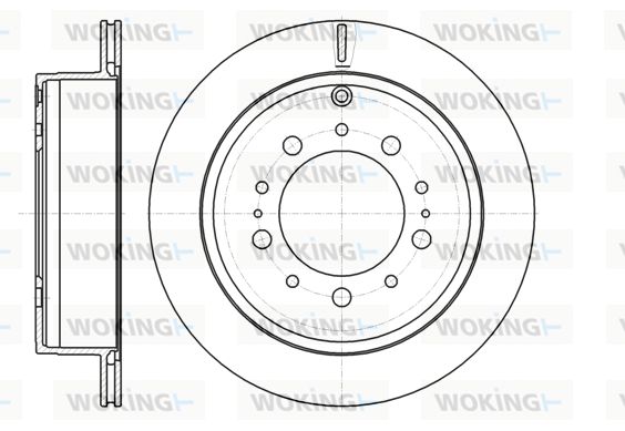 WOKING Bremžu diski D61257.10