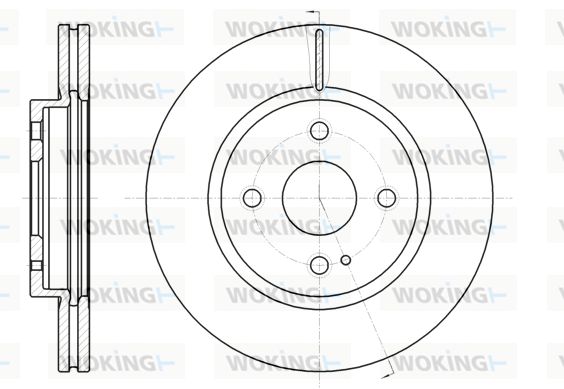 WOKING Bremžu diski D61266.10