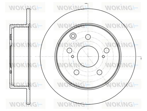 WOKING Тормозной диск D61324.00