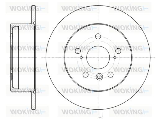 WOKING Bremžu diski D61327.00