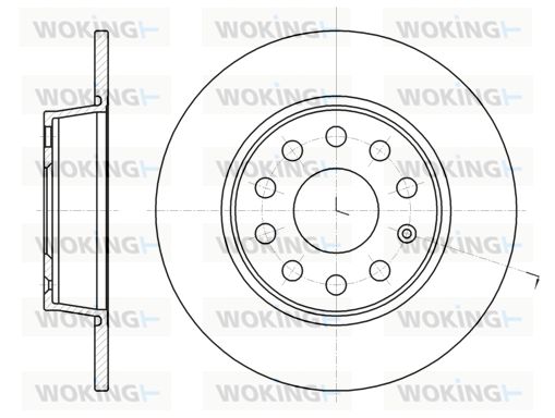 WOKING Тормозной диск D61340.00