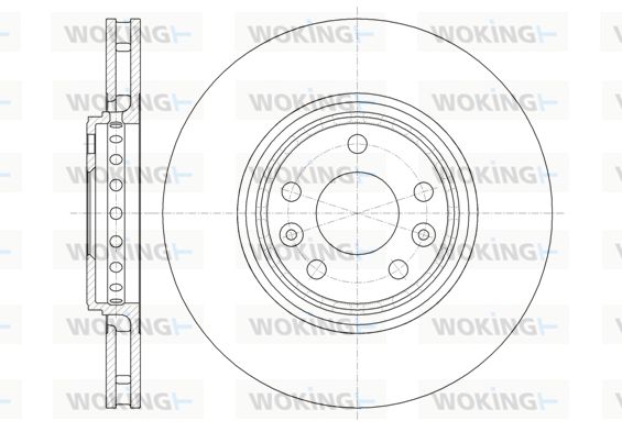 WOKING Bremžu diski D61345.10