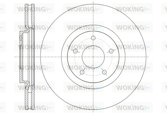 WOKING Тормозной диск D61349.10