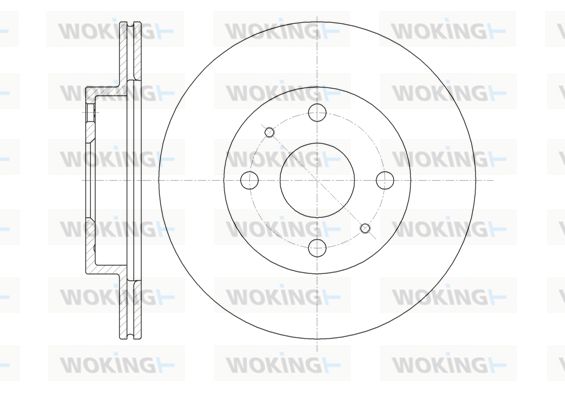 WOKING Bremžu diski D61355.10