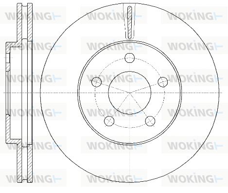 WOKING Bremžu diski D61369.10