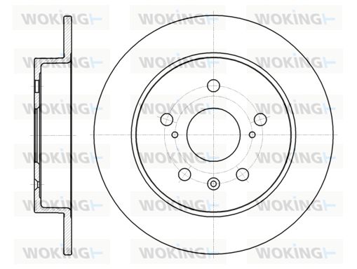 WOKING Bremžu diski D61372.00