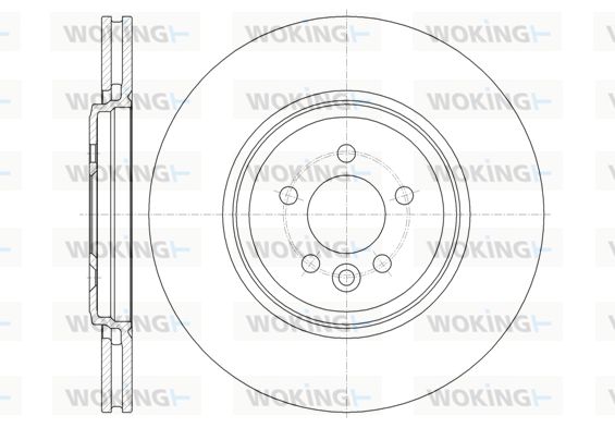 WOKING Bremžu diski D61382.10