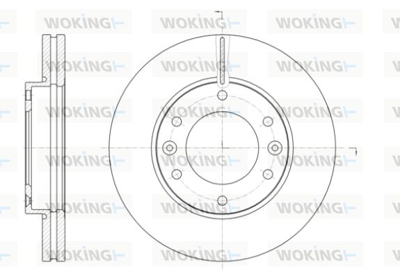 WOKING Тормозной диск D61396.10