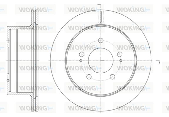 WOKING Тормозной диск D61398.10