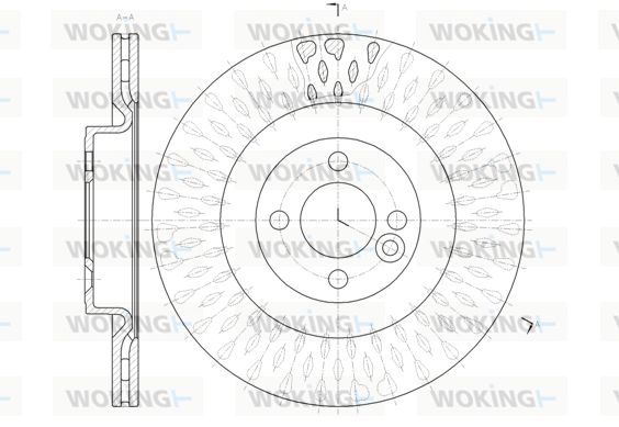 WOKING Bremžu diski D61442.10