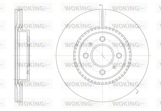 WOKING Bremžu diski D61463.10