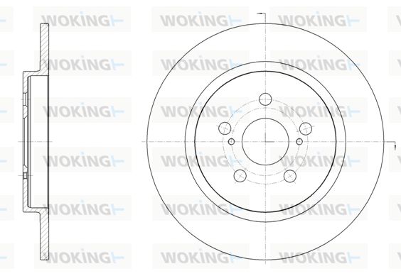 WOKING Тормозной диск D61464.00