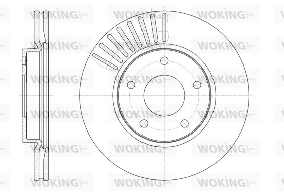 WOKING Bremžu diski D61466.10