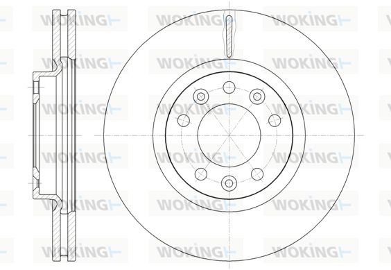 WOKING Bremžu diski D61471.10