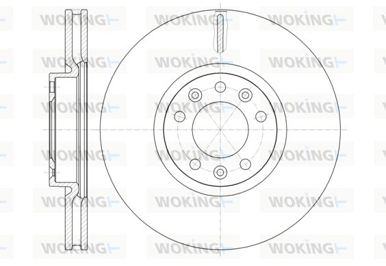 WOKING Bremžu diski D61472.10