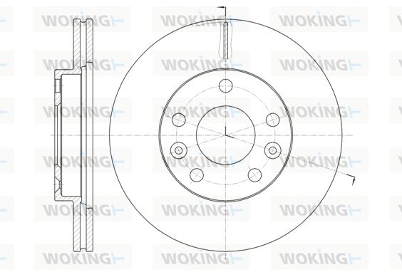 WOKING Bremžu diski D61478.10