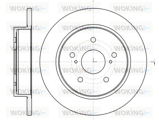 WOKING Тормозной диск D61480.00